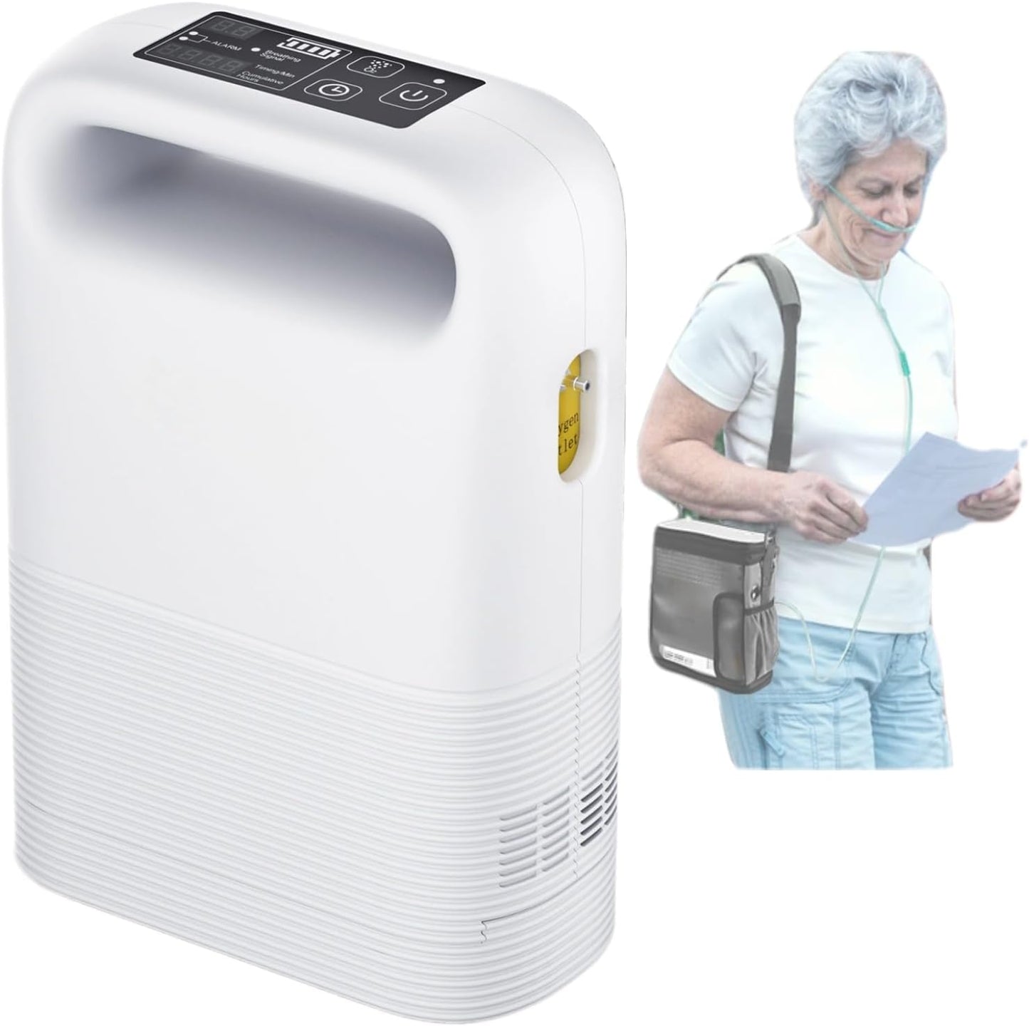Portable Oxygen Generator for Travel Adjustable Oxygen Generator with Accessoires for Emergency-OTC