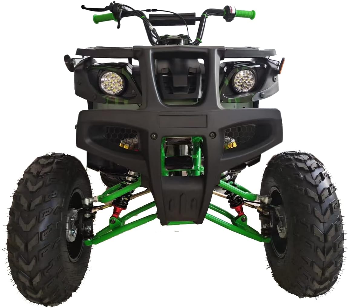 X-PRO 200 Utility ATV with Automatic Transmission w/Reverse, LED Headlight, Big 23"/22" Aluminium Rim Wheels! (Factory Package, Green Camo)