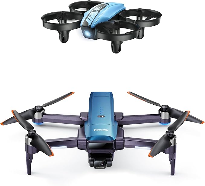 Drones with Camera for Adults 4K, 70Min Long Flight Time, Gimbal & EIS 4K/30FPS Professional Drone, 3KM Long Range, GPS Auto Return, Easy App-Controlled, Integrated FAA Remote ID
