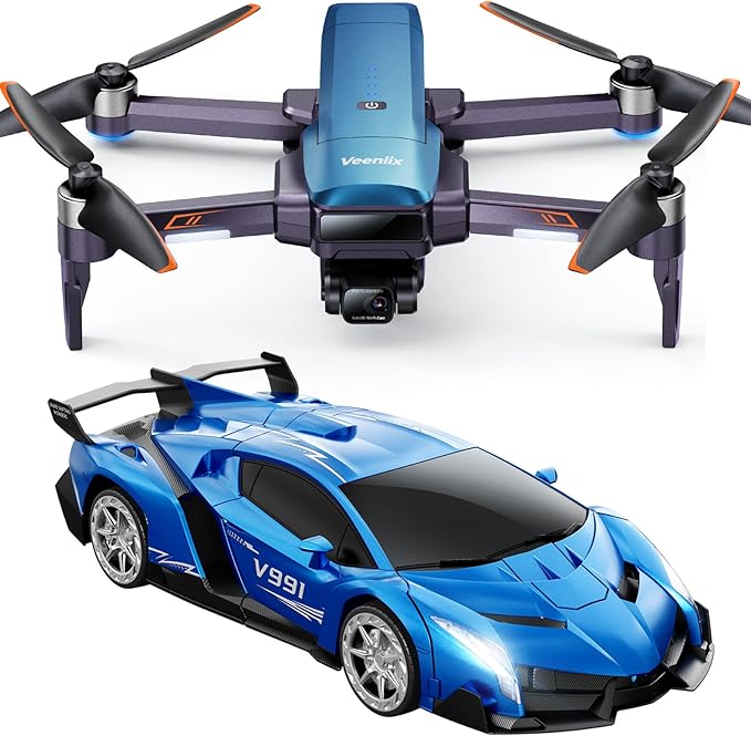 Drones with Camera for Adults 4K, 70Min Long Flight Time, Gimbal & EIS 4K/30FPS Professional Drone, 3KM Long Range, GPS Auto Return, Easy App-Controlled, Integrated FAA Remote ID