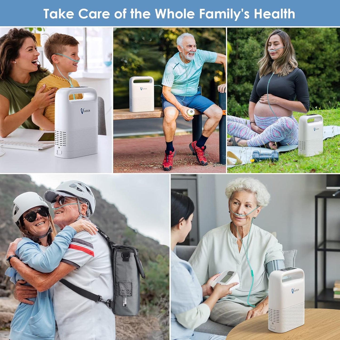Portable Oxygen Generator for Travel Adjustable Oxygen Generator with Accessoires for Emergency-OTC