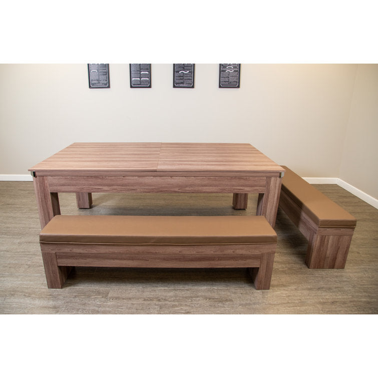 Newport 7-ft Pool Table Combo Set with Benches