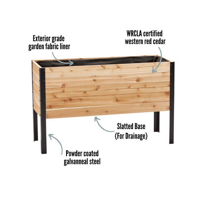 18" x 48" Raised Garden Bed - 30" TALL
