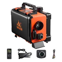 VEVOR 8KW Toolbox Diesel Heater, Upgraded 110V Adapter & CO Alarm, 12-24V All in One Diesel Air Heater, with Bluetooth APP/Remote Control and Display Screen, Fast Heating Portable Diesel Heater for Vehicles and Outdoors