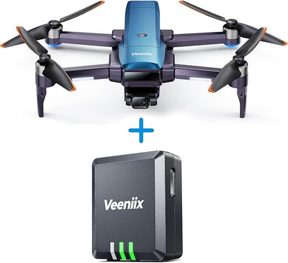 Drones with Camera for Adults 4K, 70Min Long Flight Time, Gimbal & EIS 4K/30FPS Professional Drone, 3KM Long Range, GPS Auto Return, Easy App-Controlled, Integrated FAA Remote ID