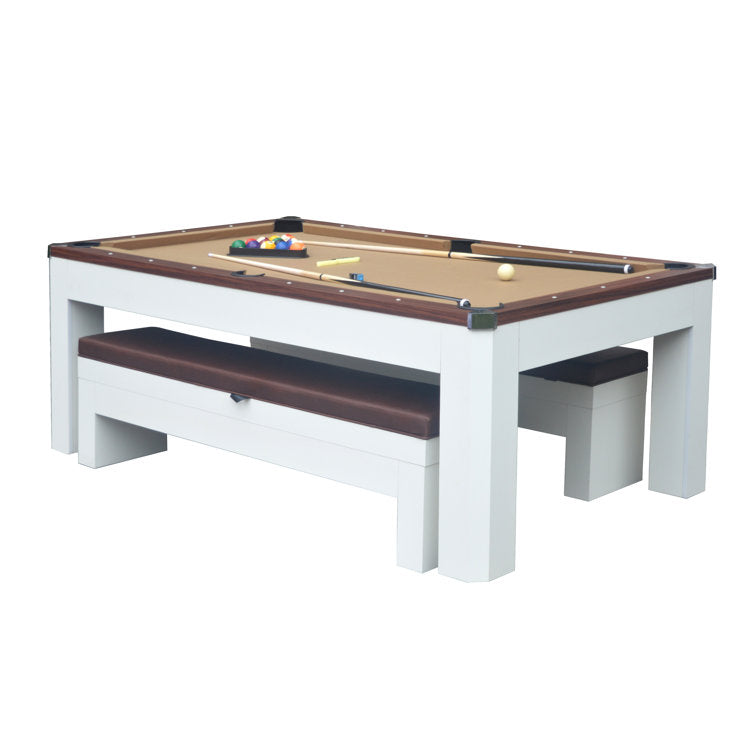 Newport 7-ft Pool Table Combo Set with Benches