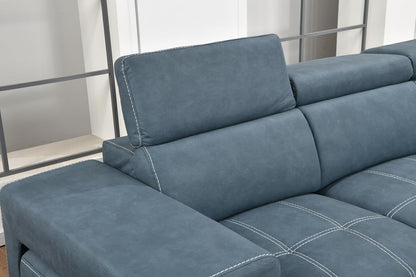 104'' Microfiber L Shaped Sectional Sleeper Sofa Couch with Pull Out Bed and Storage Ottoman, Convertible Couches with Adjustable Headrest for Living Room, Right Facing Chaise. Beige