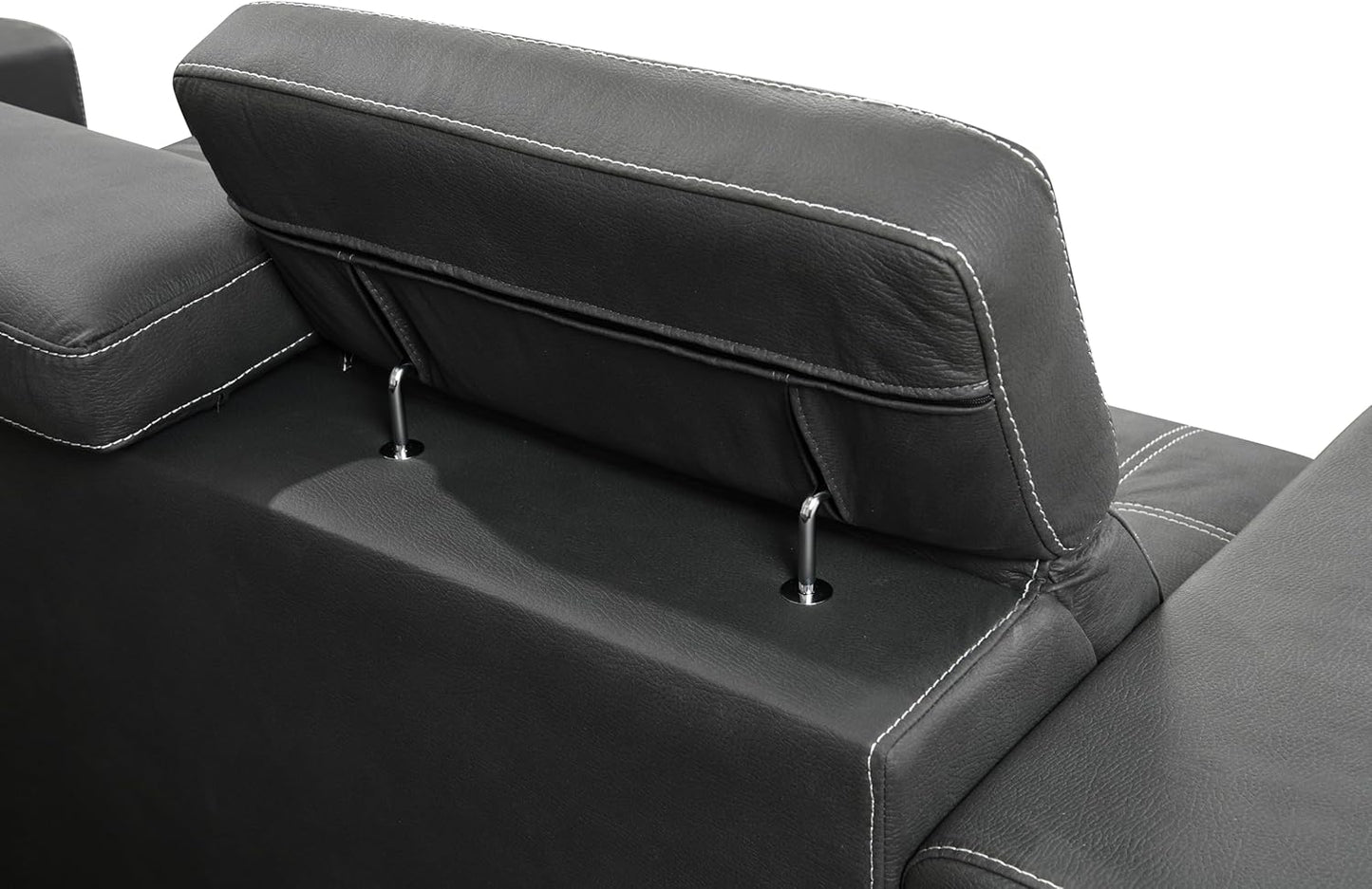 104'' Microfiber L Shaped Sectional Sleeper Sofa Couch with Pull Out Bed and Storage Ottoman, Convertible Couches with Adjustable Headrest for Living Room, Right Facing Chaise. Beige