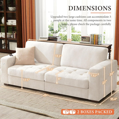 146" U-Shaped Modern Sofa Modular Sectional Cloud Couch with 2 Ottoman, 6-Seat Chenille Deep Seat Sofa with 6 Pillows for Living Room, Bedroom and Apartment, Grey