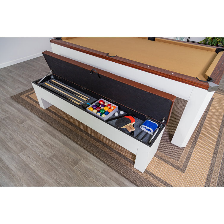 Newport 7-ft Pool Table Combo Set with Benches