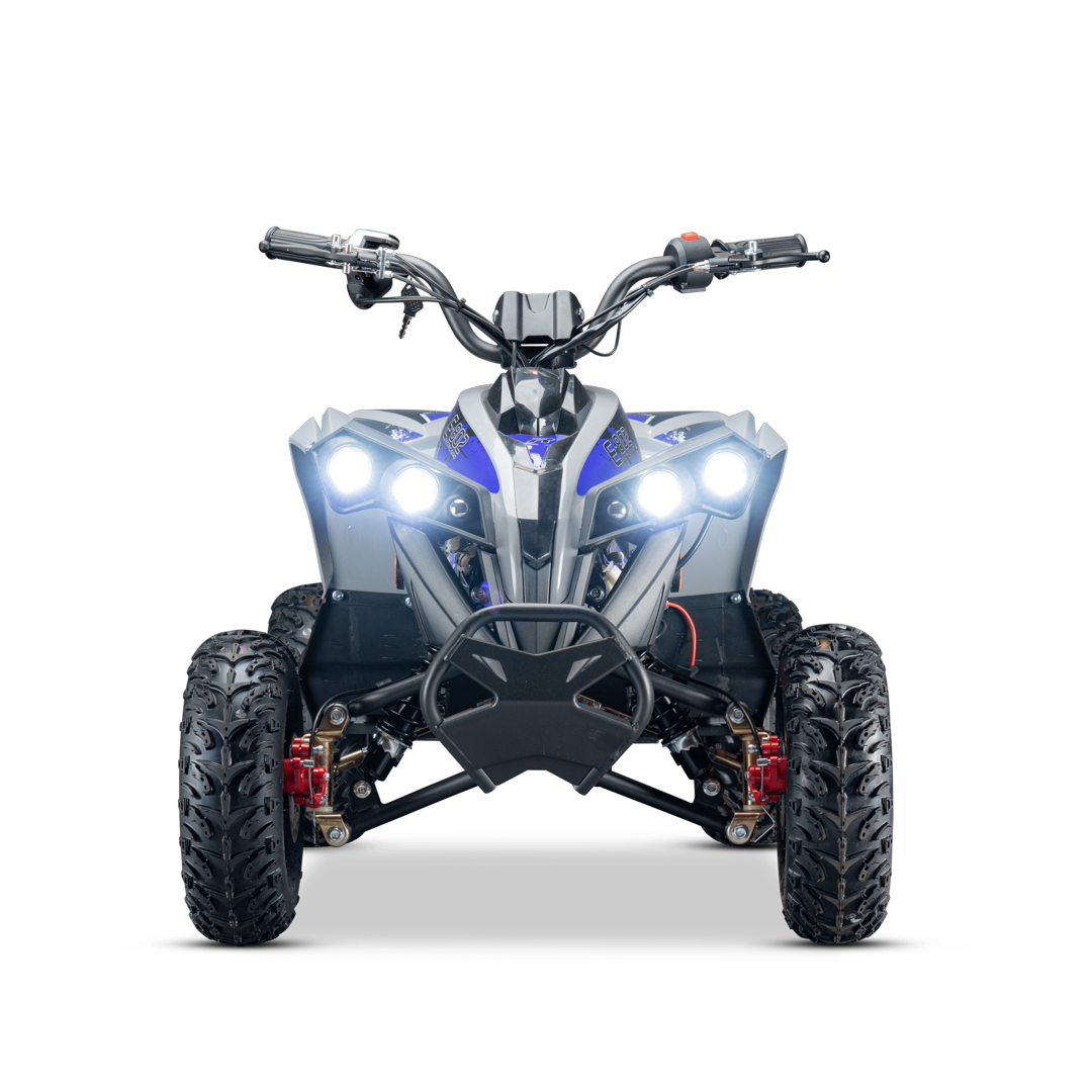 Pioneer 1200W Kids ATV 4 Wheeler with 14" Tires - Blue