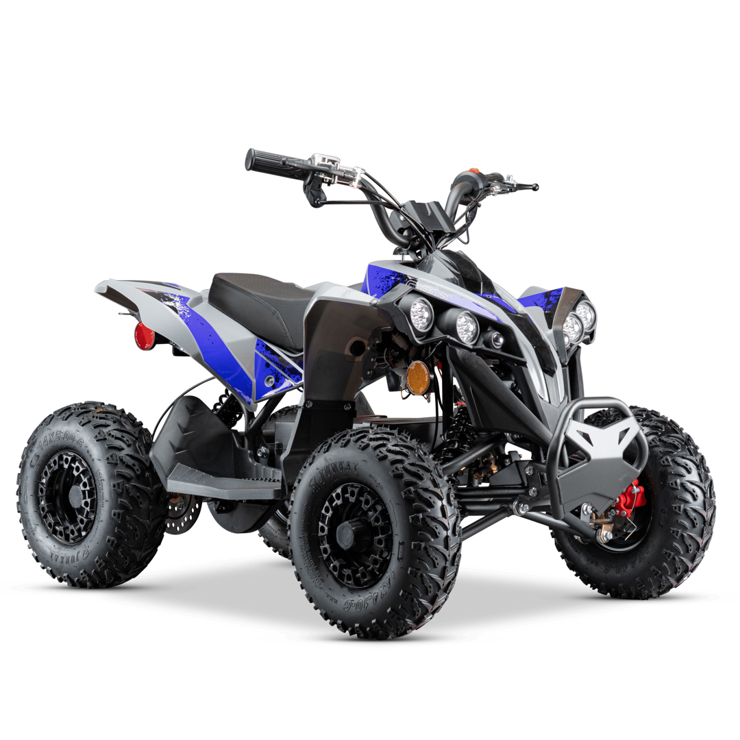 Pioneer 1200W Kids ATV 4 Wheeler with 14" Tires - Blue