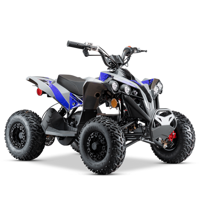 Pioneer 1200W Kids ATV 4 Wheeler with 14" Tires - Blue