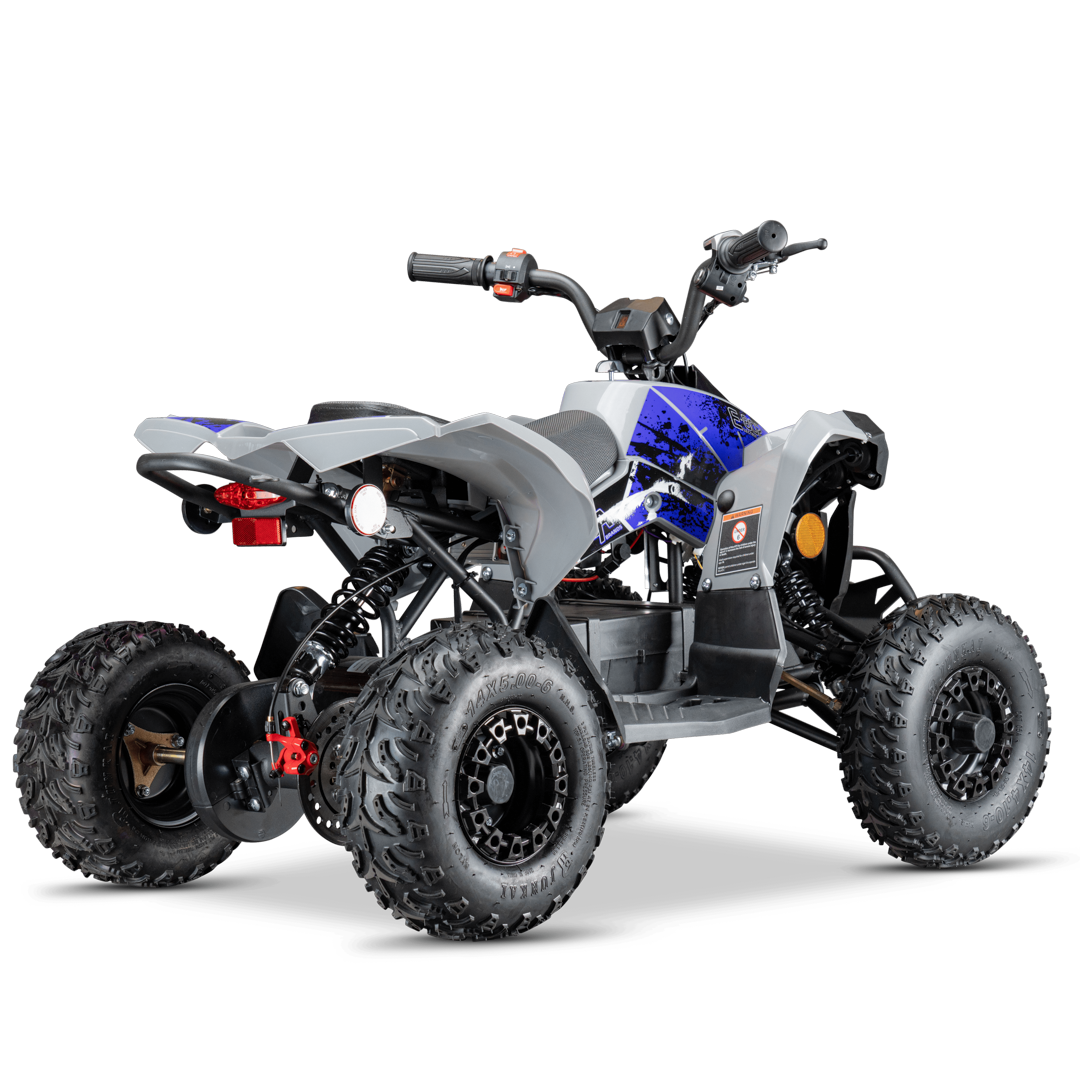 Pioneer 1200W Kids ATV 4 Wheeler with 14" Tires - Blue