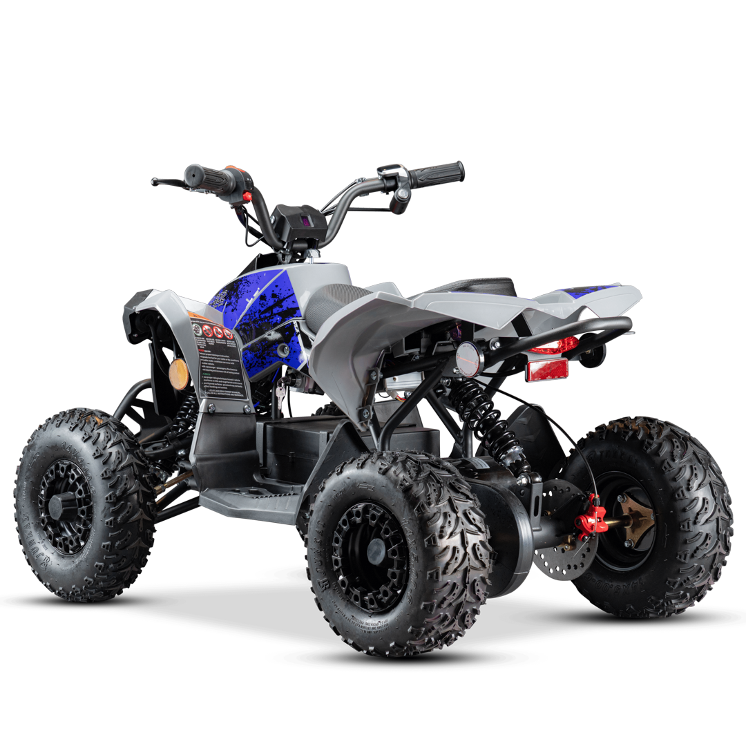 Pioneer 1200W Kids ATV 4 Wheeler with 14" Tires - Blue