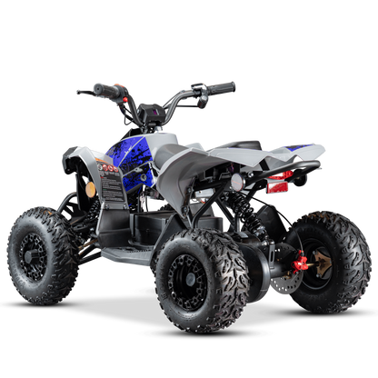 Pioneer 1200W Kids ATV 4 Wheeler with 14" Tires - Blue