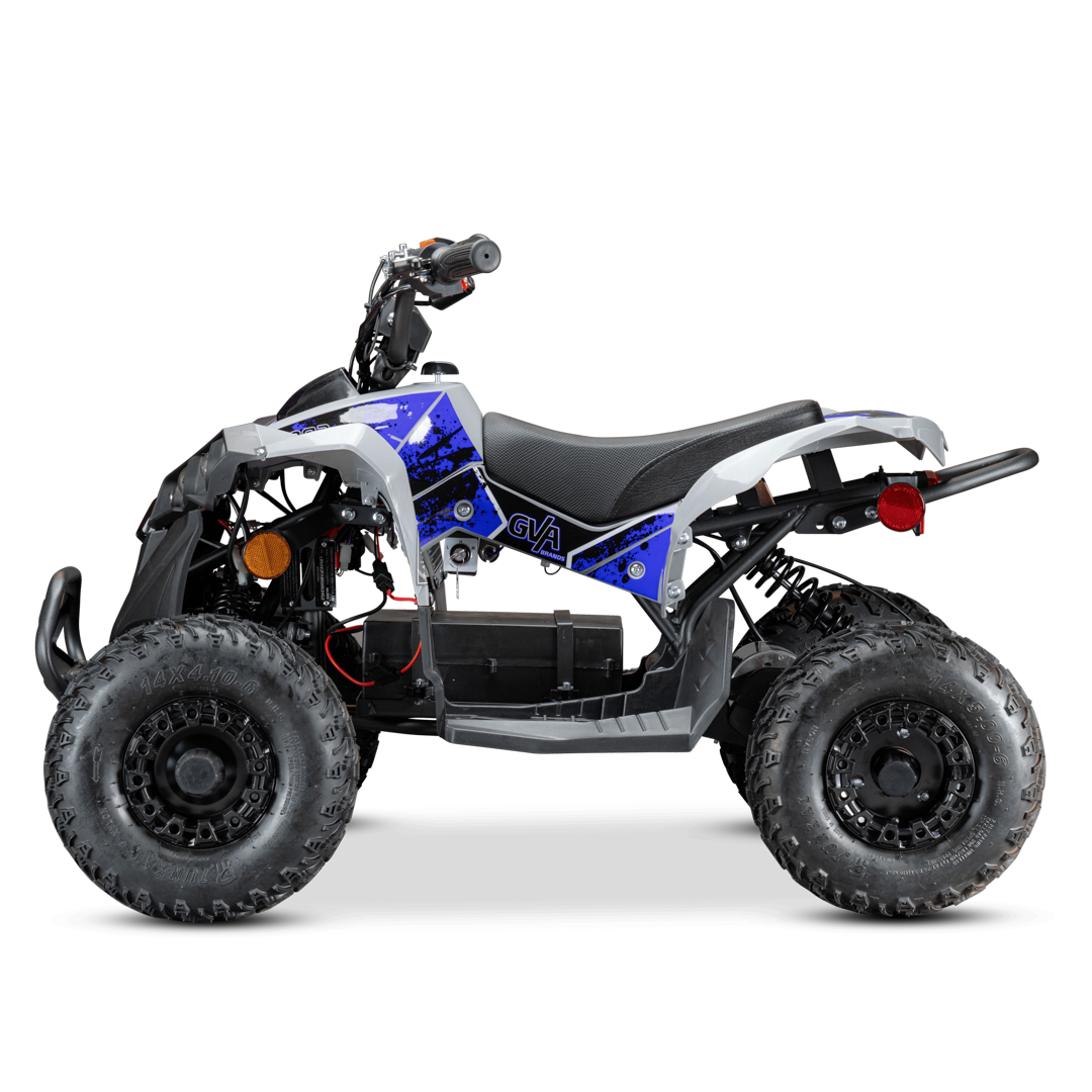 Pioneer 1200W Kids ATV 4 Wheeler with 14" Tires - Blue