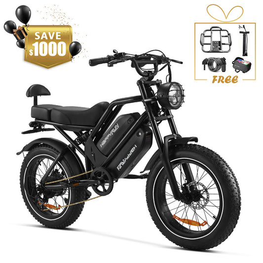 2025 NEW HappyRun G70 2000W Dual Battery Fast Electric Cargo Bike for Sale