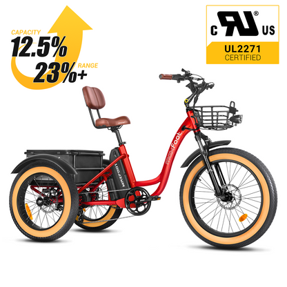[750W] MF-30 Rear Drive Electric Trike Ver 2025