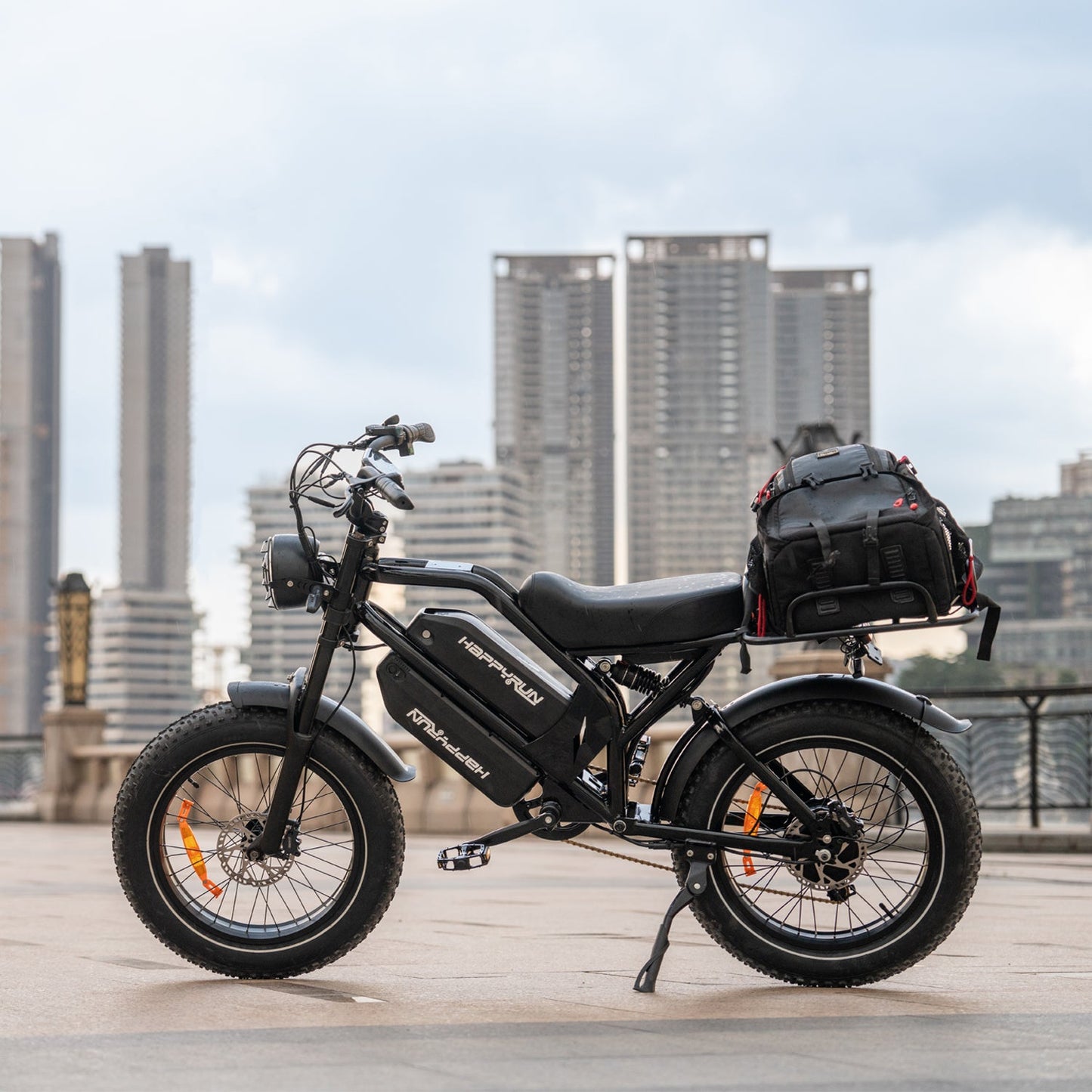 2025 NEW HappyRun G70 2000W Dual Battery Fast Electric Cargo Bike for Sale