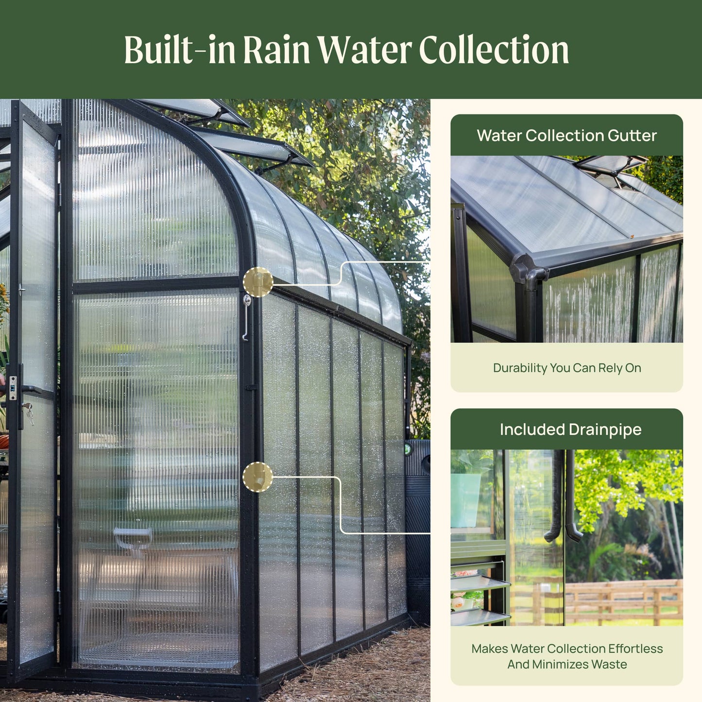 Vego Pacific Greenhouse - 8.5ft Wide