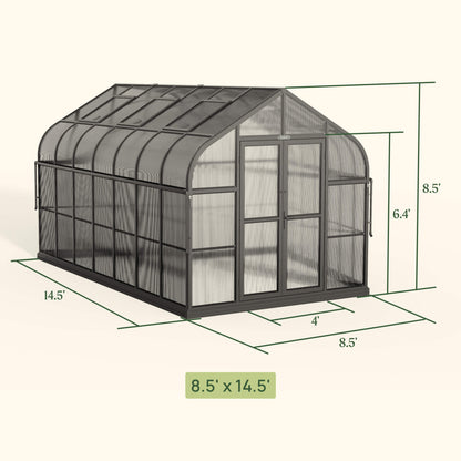 Vego Pacific Greenhouse - 8.5ft Wide