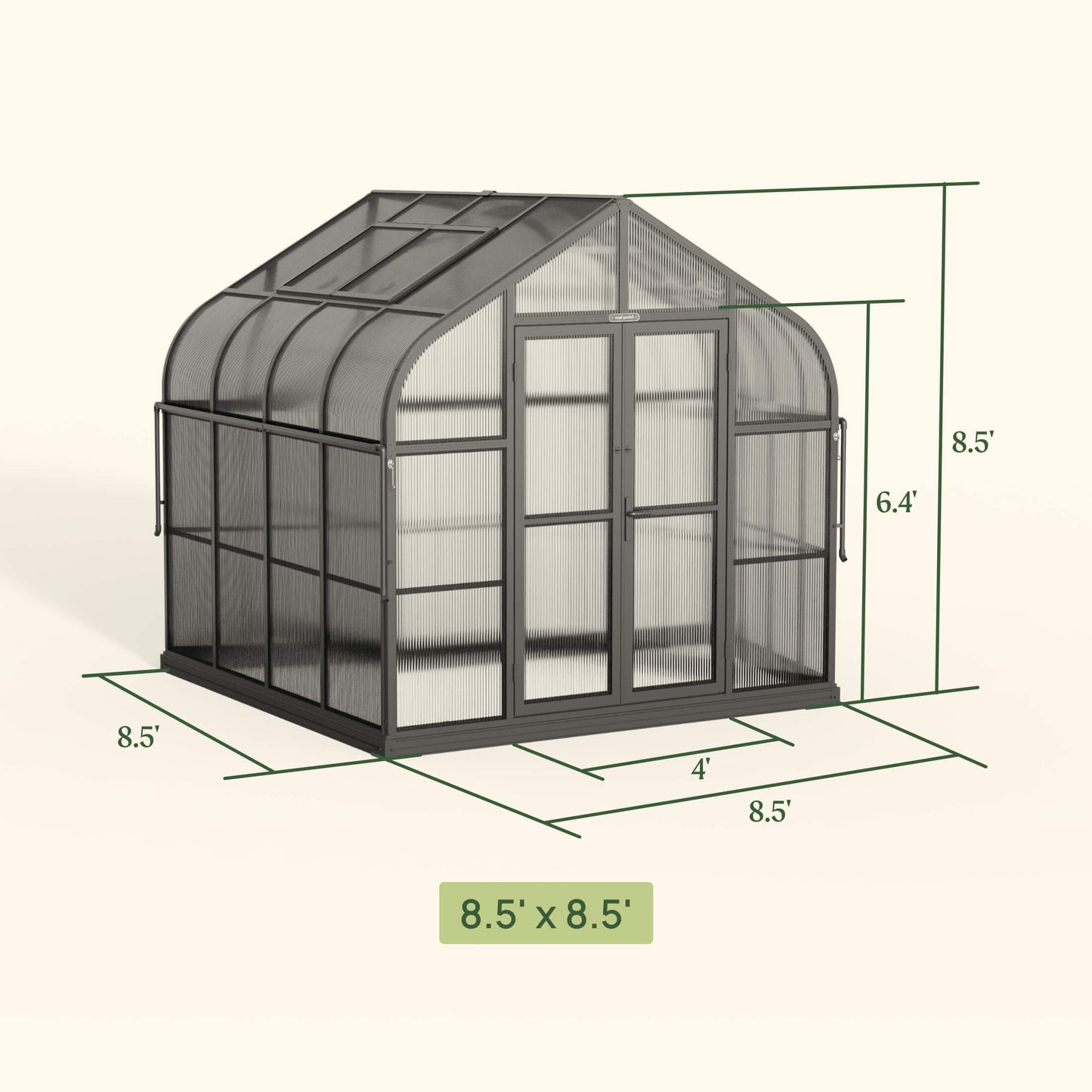 Vego Pacific Greenhouse - 8.5ft Wide