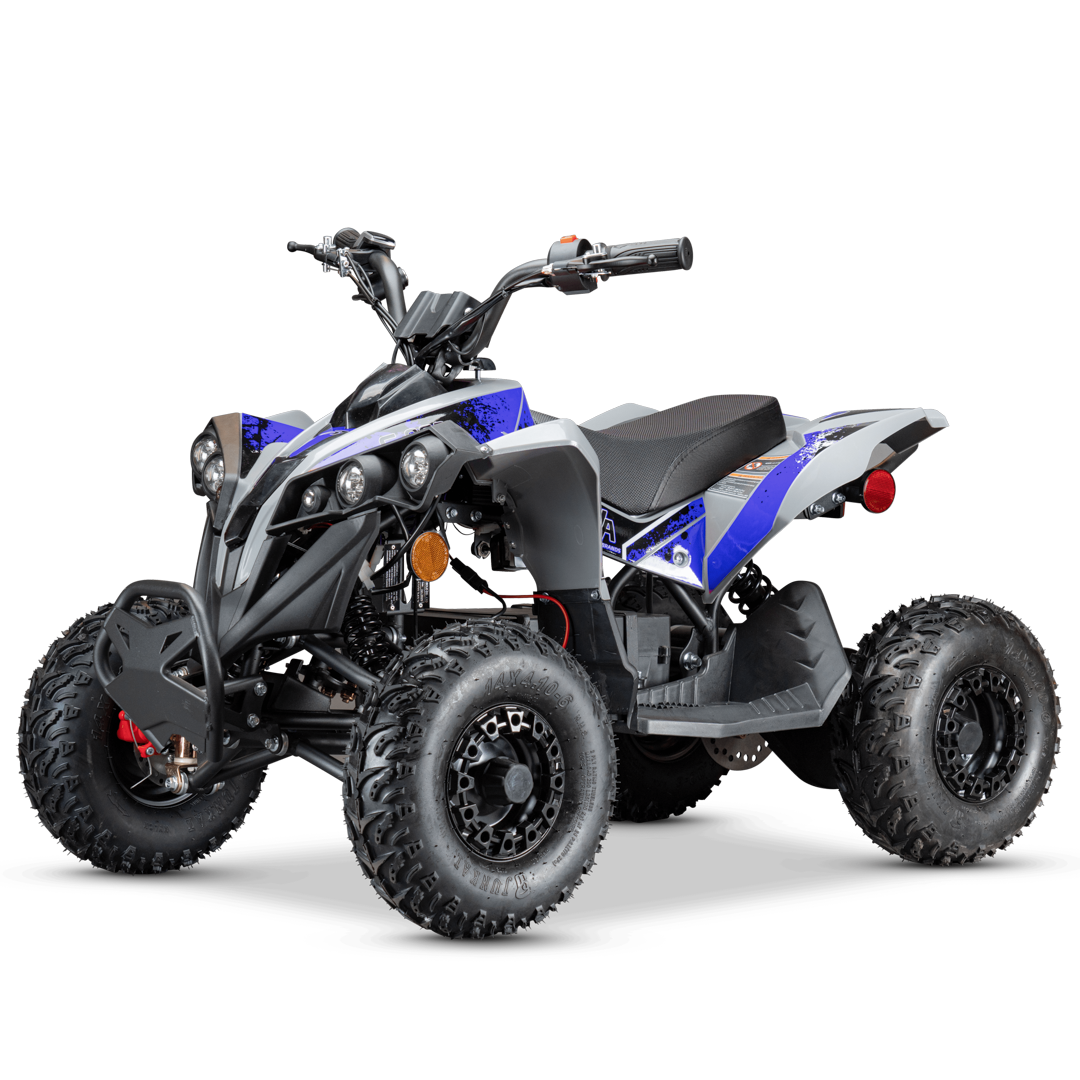 Pioneer 1200W Kids ATV 4 Wheeler with 14" Tires - Blue
