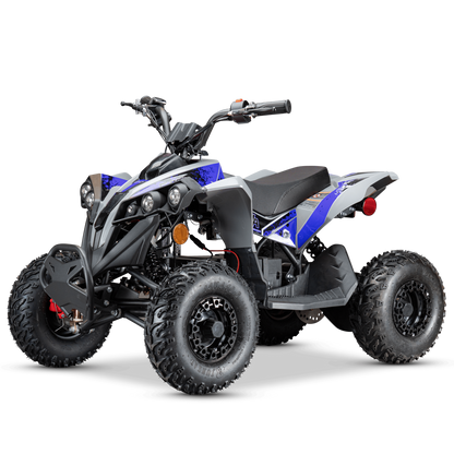 Pioneer 1200W Kids ATV 4 Wheeler with 14" Tires - Blue