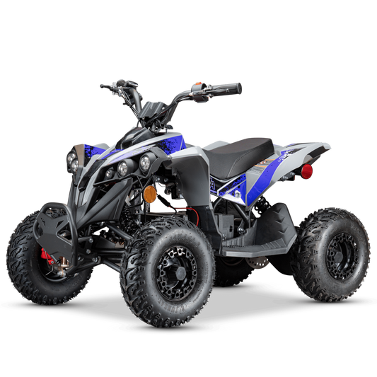 Pioneer 1200W Kids ATV 4 Wheeler with 14" Tires - Blue