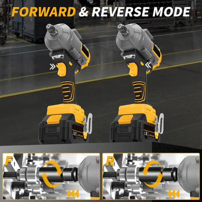 【Black Friday Deal】 12ooN.m Cordless Impact Wrench, 885Ft-lbs 1/2 inch Electric Impact Gun, High Torque Brushless Impact Wrench 2x 4.0Ah Battery, Fast Charger & 6 Sockets