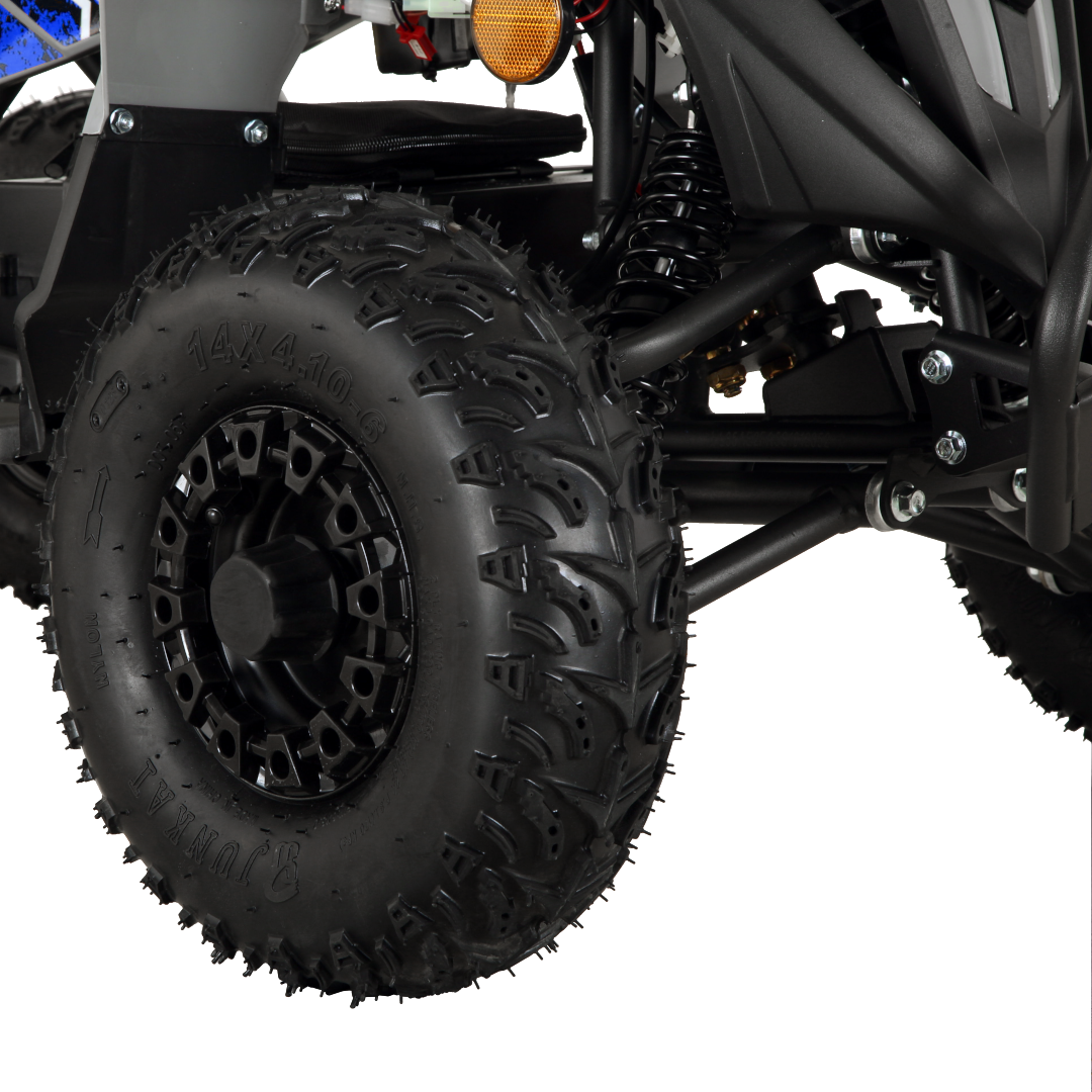 Pioneer 1200W Kids ATV 4 Wheeler with 14" Tires - Blue