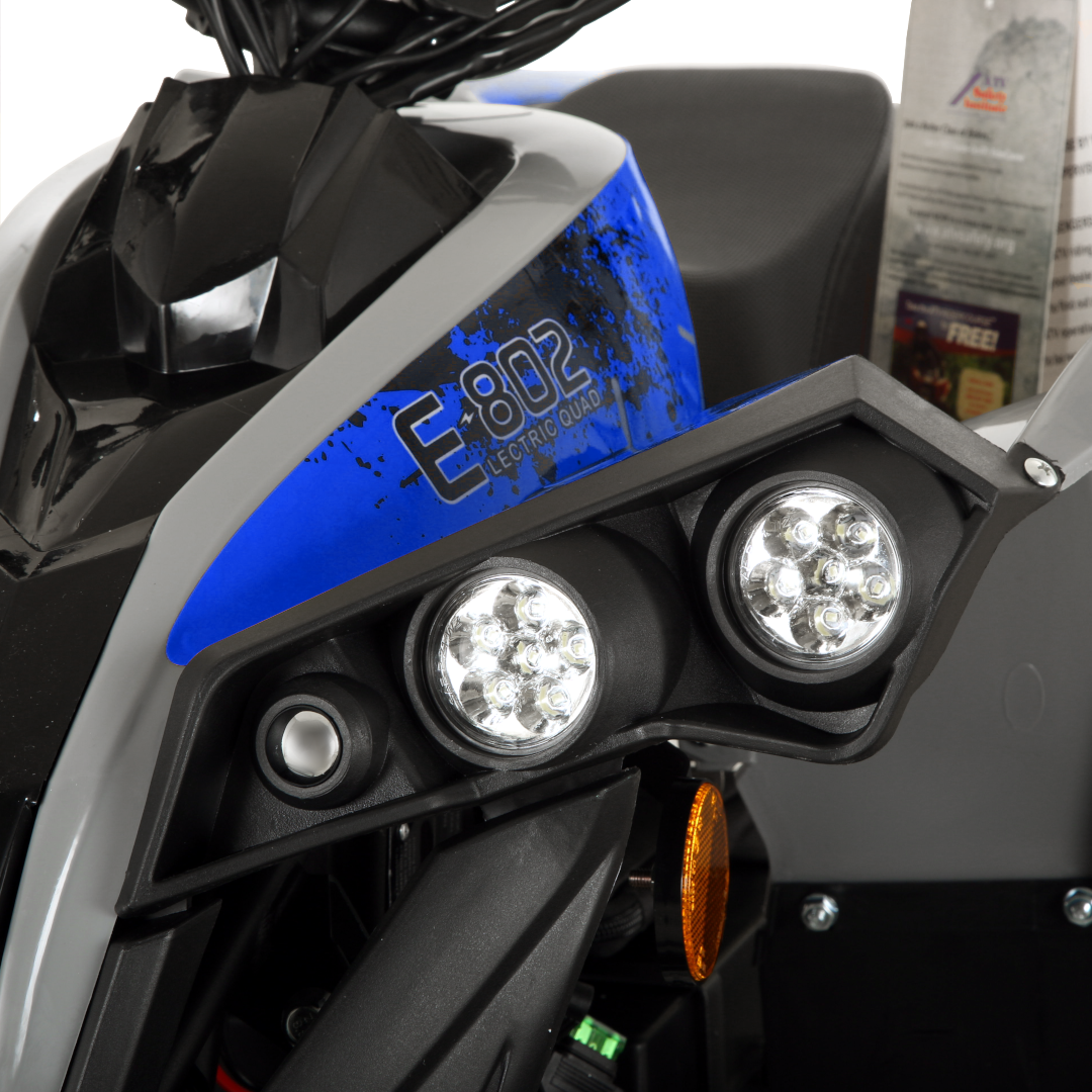 Pioneer 1200W Kids ATV 4 Wheeler with 14" Tires - Blue