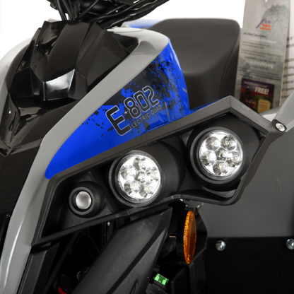 Pioneer 1200W Kids ATV 4 Wheeler with 14" Tires - Blue