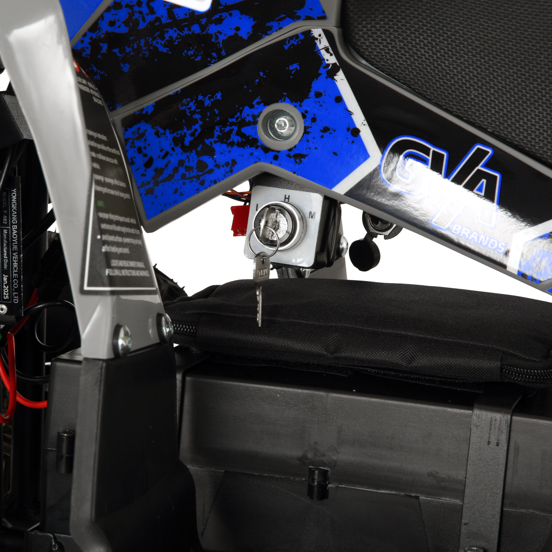 Pioneer 1200W Kids ATV 4 Wheeler with 14" Tires - Blue