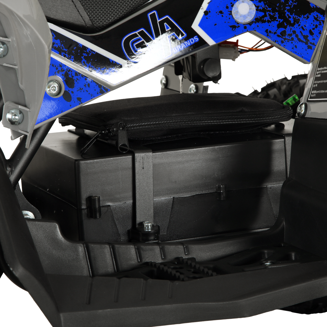 Pioneer 1200W Kids ATV 4 Wheeler with 14" Tires - Blue