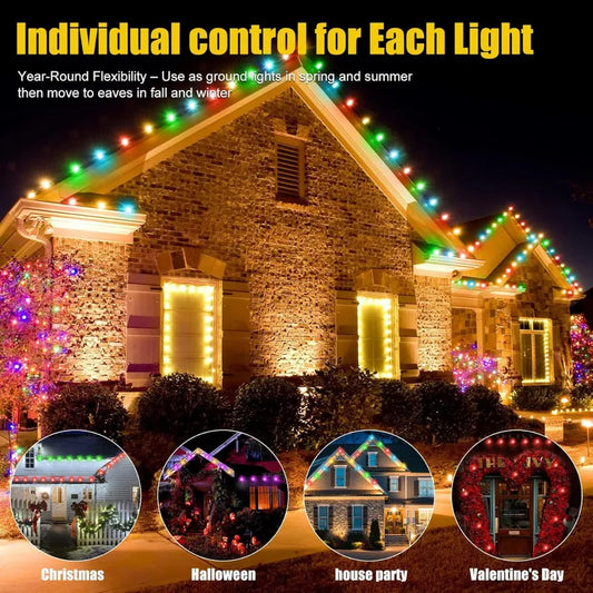 🔥 Hot Sale 49% OFF 🎁 Smart Rainbow LED Permanent Outdoor Light✨