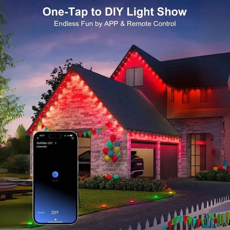 🔥 Hot Sale 49% OFF 🎁 Smart Rainbow LED Permanent Outdoor Light✨