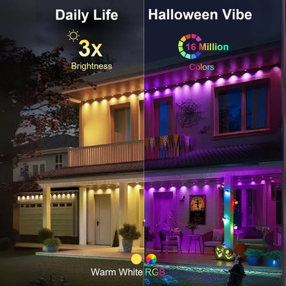 🔥 Hot Sale 49% OFF 🎁 Smart Rainbow LED Permanent Outdoor Light✨